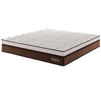 Colchão Mola Ensacada King Size 36x193x203cm Flora Marrom - Casa Giulia
