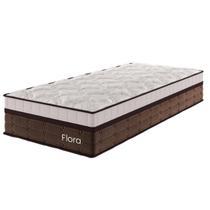 Colchão Mola Ensacada Solteiro 36x88x188cm Flora Bombom - Casa Giulia