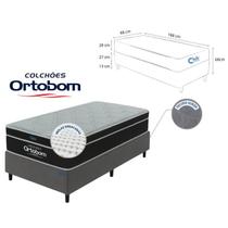 Colchão Ortobom Molas Superpocket com Base Box Suede Blindada Conforto e Durabilidade -Alta qualidade