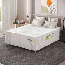 Colchão ortopedico orto 138x25x188 bordado no suede bege/tampo imperium branco