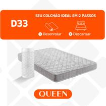 Colchão Ortopédico Queen de Espuma a Vácuo Inducol D33 158x198cm Cinza Colchão Ortopédico Queen de Espuma a Vácuo Inducol D33 158x198cm Cinza