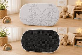 Colchão Oval Bebê Para Moisés 77x45x4cm Ideal Para Mini Berço Envio Imediato