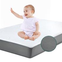 Colchão para berço BABELIO 132 x 70 x 12 cm, espuma viscoelástica, impermeável