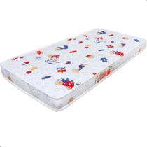 Colchão para Berço D20 Americano Impermeável Estampado 70x130x10cm - Baby Luxo - CELIFLEX