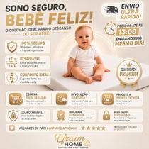 Colchão Para Berço Mini Cama Infantil 150x70x10cm Espuma D18