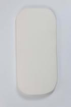 Colchão para Carrinho de Bebê Oval Todo Palha Marfim Bege com Espuma Removivel