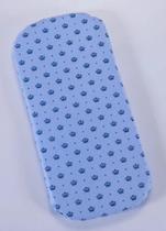 Colchão para carrinho Moisés Azul bebê coroa Príncipe