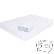 Colchão para Chiqueirinho Com protetor Impermeável Colchonete de Bebê Infantil Antialérgico 105x72x6cm - BF Colchões