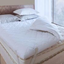 Colchão Pillow Top Casal 5cm de Altura, Super Macio com Toque Aconchegante em Fibra Siliconada 730g/m Tamanho 140x190cm Colchão Pillow Top Casal 5cm de Altura, Super Macio com Toque Aconchegante em Fibra Siliconada 730g/m Tamanho 140x190cm