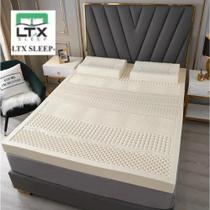 Colchão Pillow Top Casal Queen Size Látex Natural Premium LTX Sleep
