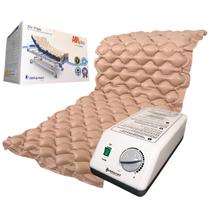 Colchão Pneumático Anti Escaras Hospitalar Airplus Até 135 Kg Com Motor 110v 220v Dellamed