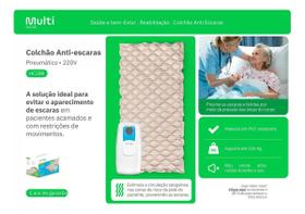 Colchão Pneumatico Eletrico Caixa De Ovo Anti Escara 220v Colchão Pneumatico Eletrico Caixa De Ovo Anti Escara 220v