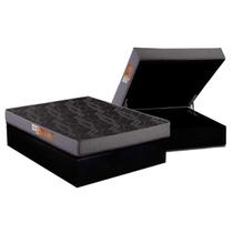 Colchão Polar D20 Class Pérola Preto+Cama Baú 88x188 Colchão Polar D20 Class Pérola Preto+Cama Baú 88x188