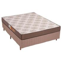 Colchão Polar D28 Pérola Class Marrom+Cama Box 138x188