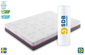 Colchão Queen 158x198x20 com Molas Ensacadas e Espuma D33 SDB Colchões