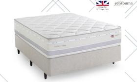 Colchão Queen Casal Herval Molas Ensacadas Pillow Top e Íons de Prata 158x188x33cm Tecido Antialérgico