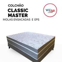 Colchão queen classic master molas ensacadas espuma d33 e eps - bioflex