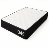 Colchão Queen D45 Espuma Firme 1,58x1,98x24cm Conforto Premium e Alta Durabilidade