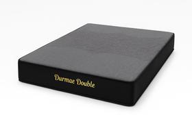 Colchão Queen Dupla Face com Massageador Veludo Preto-100% Espuma-Densidade D33/D28-25 cm 158x198