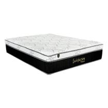 Colchão Queen Espuma Viscoelástico Visco Molas Ensacadas MasterPocket Lucksfaction Black Euro Pillow (158x198x36) - Luckspuma