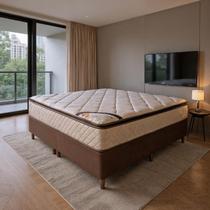 Colchão Queen Fiori Molas Ensacadas + Base 158x198x67 - Bom Pastor