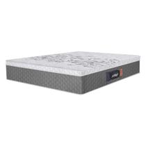 Colchão Queen Gazin 158x32x198cm - Densidade D45 Cr400c Cinza/branco Colchão Queen Gazin 158x32x198cm - Densidade D45 Cr400c Cinza/branco