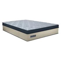 Colchão Queen Gazin 158x41x198cm - Densidade Dhr50 Cr409a Bege/azul Colchão Queen Gazin 158x41x198cm - Densidade Dhr50 Cr409a Bege/azul