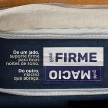 Colchão Queen Guldi Duplo Plus D28 (16x158x198) Branco e Azul Colchão Queen Guldi Duplo Plus D28 (16x158x198) Branco e Azul