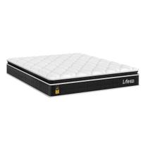 Colchão Queen Life D33 Pillow Top Preto 17x158x198cm- e-Shop Casa Colchão Queen Life D33 Pillow Top Preto 17x158x198cm- e-Shop Casa