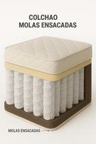 Colchão Queen Molas Ensacadas 158x198x24cm Alta Qualidade Colchão Queen Molas Ensacadas 158x198x24cm Alta Qualidade