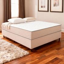 Colchão Queen Molas Ensacadas Aurora + Base 158x198x62 Bom Pastor