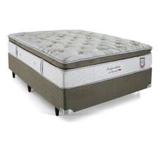 Colchão Queen Molas Ensacadas Imperatore Eco Bamboo 158x198x34cm Pillow Top One Side