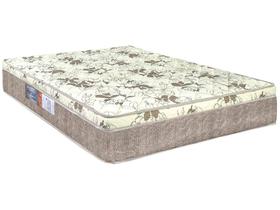 Colchão Queen Ortopedico D33 158x198x25 Floral Bege Com Branco Portobel Bege Com Branco