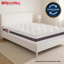 COLCHÃO QUEEN RECONFLEX ESPUMA D45 SELADO MAX SAÚDE PREMIUM TECIDO MALHA ATE 150KG 158x198x24
