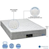 Colchão Queen Sankonfort Riviera Molas Ensacadas 158x198x25 Confortável Tratamento Antiácaro e antialérgico. Colchão Queen Sankonfort Riviera Molas Ensacadas 158x198x25 Confortável Tratamento Antiácaro e antialérgico.