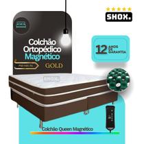 Colchão Queen SHOX Com Vibromassagem Ortopédico GOLD 198x158x020cm