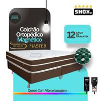 Colchão Queen Shox Master Com Vibromassagem Ortopédico 198x158x25cm