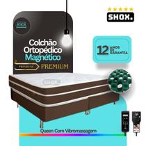 Colchão Queen Shox Premium Com Vibromassagem Ortopédico 198x158x30cm