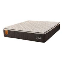 Colchão Queen Size 158x198x34 Brilhante Prorelax Molas Ensacadas Pillow Top Turn Free - Cinza Colchão Queen Size 158x198x34 Brilhante Prorelax Molas Ensacadas Pillow Top Turn Free - Cinza