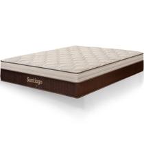 Colchão Queen Size Santiago Molas Ensacadas Pillow Paparazzi 158x198x38cm - Macio Colchão Queen Size Santiago Molas Ensacadas Pillow Paparazzi 158x198x38cm - Macio