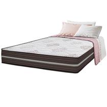 Colchão Queen Spring Zen 158x198x24 com Molas Ensacadas Marrom Cama inBox