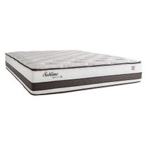 Colchão Queen Sublime Mola Maxspring (30x158x198) Branco e Marrom