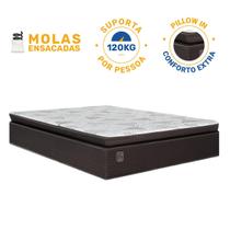 Colchão Ravena Molas Ensacadas Com Pillow Top Casal 138 cm