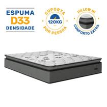 Colchão Resistence Espuma D33 Pillow Top Casal 138cm