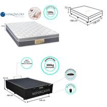 Colchão Sankonfort Sleep Fresh Casal 138x188x30 + Cama Box Baú Blindada - Alto Padrão de Conforto e Qualidade Colchão Sankonfort Sleep Fresh Casal 138x188x30 + Cama Box Baú Blindada - Alto Padrão de Conforto e Qualidade