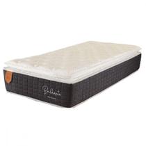 Colchão Solteirão 96x203x30cm Brilhante Molas Ensacadas Grafite Com Branco