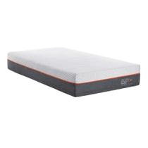 Colchão Solteirão Bed In A Box Enjoy Smartmax 96x203cm Espuma Mista Inducol Cr449b Branco/cinza Branco/cinza