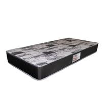 Colchão Solteiro 100% Espuma D-28 Firme 88x188x20cm Envio Já Cor:Face Bordada Lateral Preta
