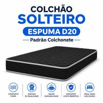 Colchão Solteiro 88x188x8cm Espuma D20 Padrão Colchonete 8cm de Altura Multiuso confortável Colchão Solteiro 88x188x8cm Espuma D20 Padrão Colchonete 8cm de Altura Multiuso confortável