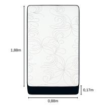 Colchão Solteiro Branco D28 Ideal para Hóspedes , Quartos Compactos, Confortável e Resistente.